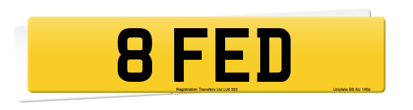 Registration number 8 FED